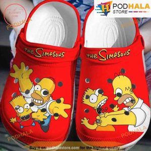 Homer And Bart Simpson 3D Funny Crocs