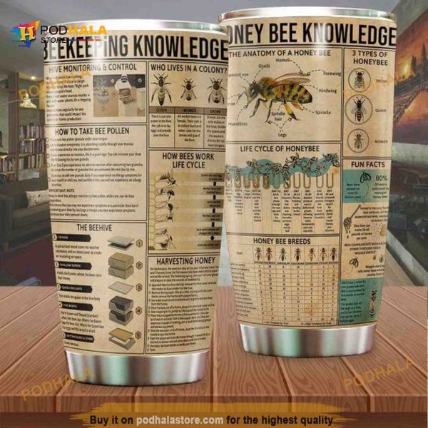 Honey Bee Gift Travel Coffee Tumbler All Over Print 3D