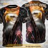 Honor The Fallen Thank The Living Eagle United States 3D Shirt