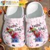 Hope Faith Love Breast Cancer 3D Funny Crocs Slippers