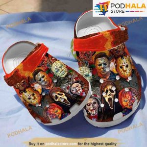 Horror Movie Characters 3D Funny Halloween Crocs