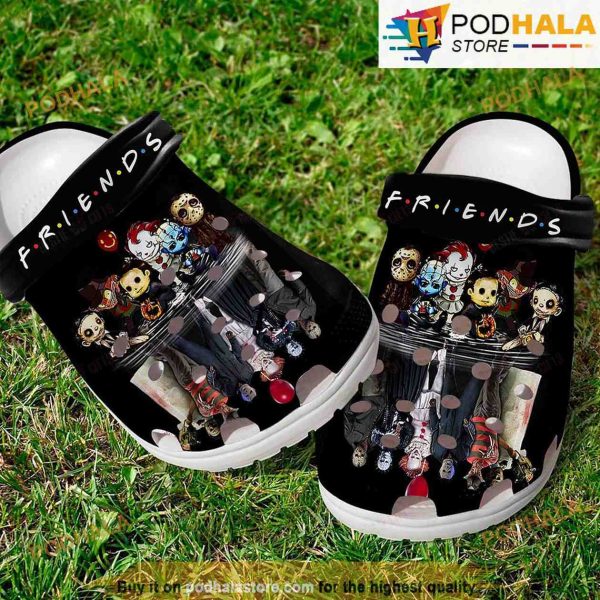 Horror Movie Friends 3D Funny Crocs Clog