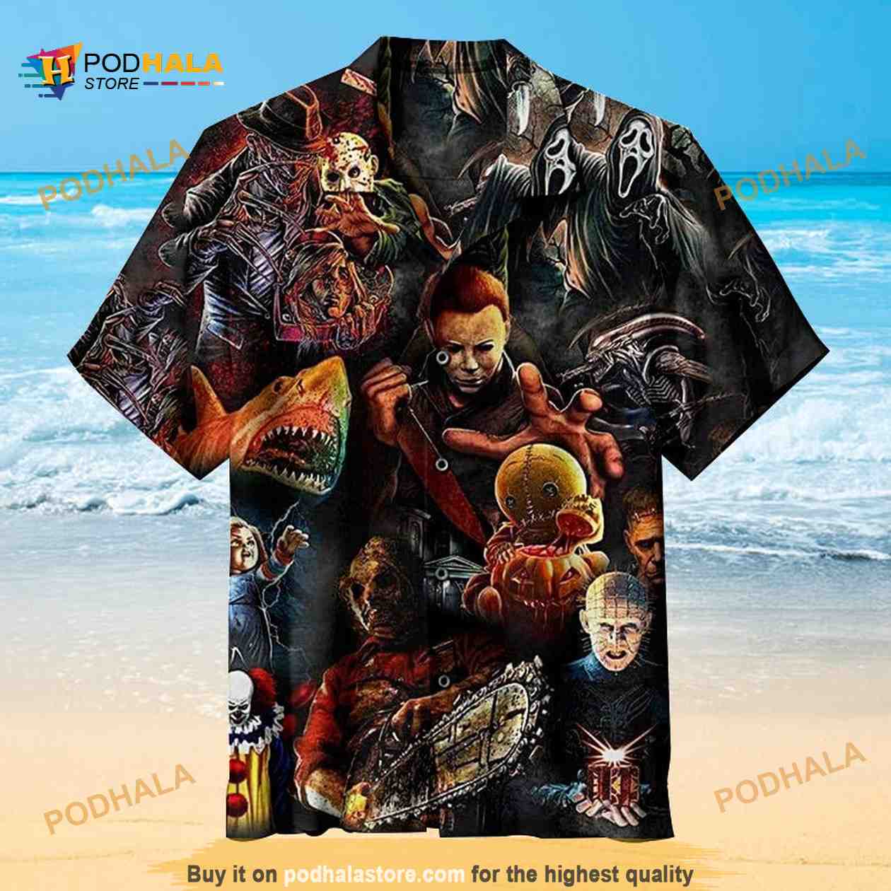 Dallas Cowboys NFL Horror Movies Character Hawaiian Shirt And