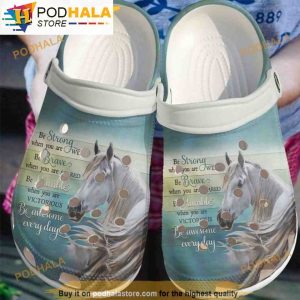 Horse Be Strong 3D Funny Crocs