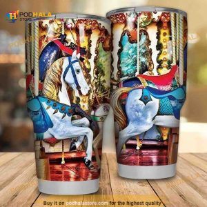 Horse Painting Stainless Steel Cup Coffee Tumbler