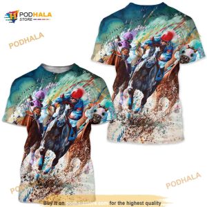 Horse Racing Shirt Printed Graphic Tees 3D All Over Print
