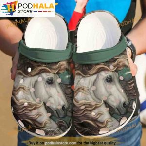 Horse Wild Soul Artwork Animal 3D Funny Crocs