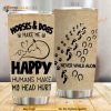 Horses And Dogs Make Me Happy Stainless Steel Cup Coffee Tumbler