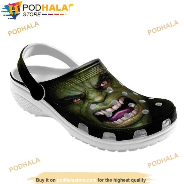 Hulk Face Funny 3D Funny Crocs