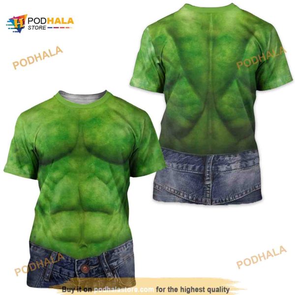 Hulk Marvel Costume 3D Shirt For Fans