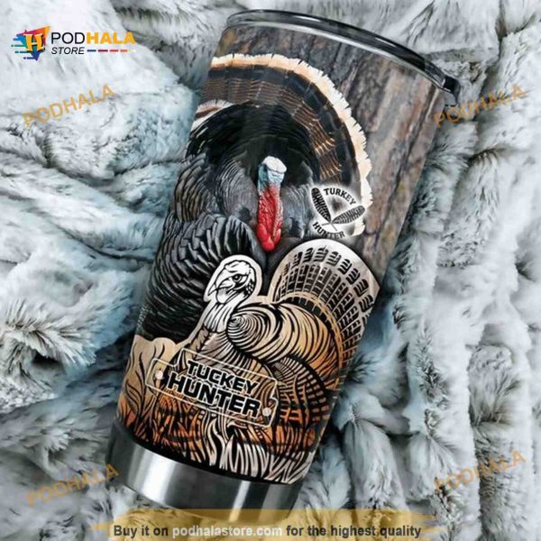 Hunting Turkey Stainless Steel Cup Coffee Tumbler