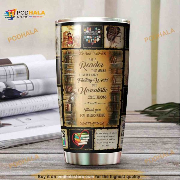 I’m A Reader Book Lover Stainless Steel Cup Coffee Tumbler