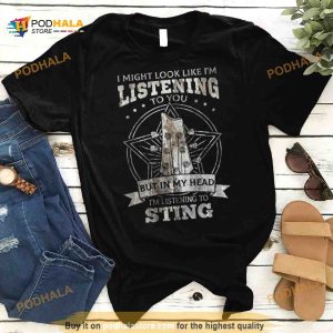I'm Listening To Sting Design Singer Shirt 2