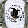 I'm Mostly Peace Love And Magick Witch Groom Halloween Shirt