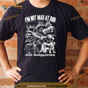 I'm Not Mad At God Just Disappointed Shirt 2