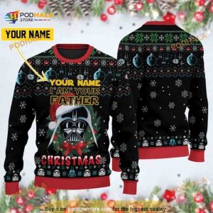 I’m Your Father Darth Vader Personalized Xmas Funny Ugly Christmas Sweater