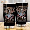 I Am A Veteran Grandpa Stainless Steel Cup Coffee Tumbler
