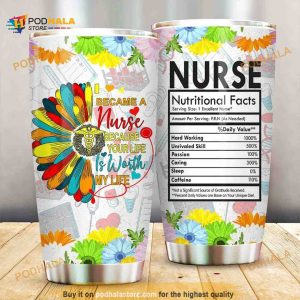 I Became A Nurse Stainless Steel Cup Coffee Tumbler