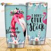 I Don’t Give A Flock Flamingos Stainless Steel Cup Coffee Tumbler