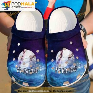 I Hit That Baseball 3D Funny Crocs Clog Shoes