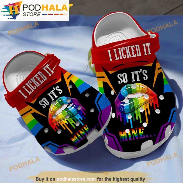 I Licked It Lgbt 3D Funny Crocs