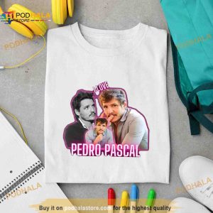 I Love Pedro Pascal Cursed Fan Collage Shirt 2