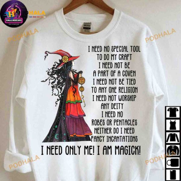 I Need No Special Tool To Do My Craft Part Of A Coven, Halloween Beautiful Witch Shirt