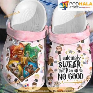 I Solemnly Swear That I Am Up No Good 3D Funny Crocs