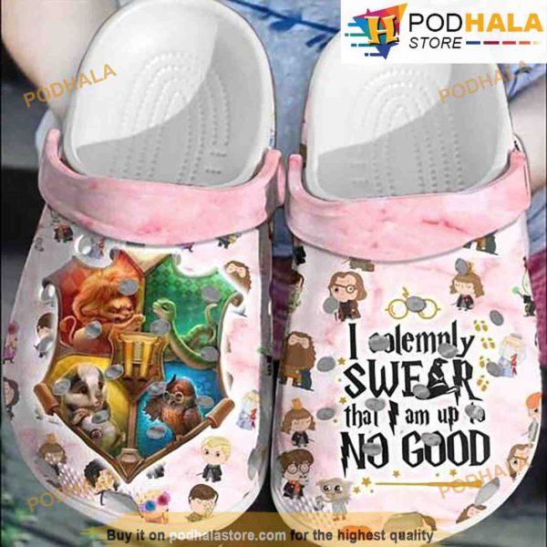 I Solemnly Swear That I Am Up No Good 3D Funny Crocs