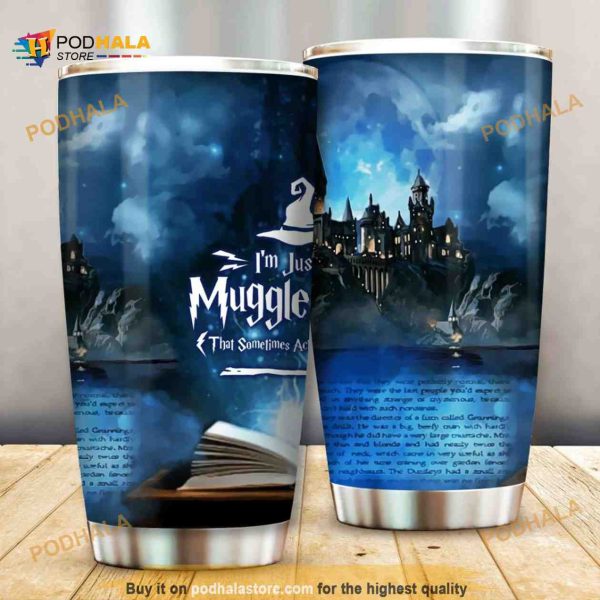 IM Just A Muggle Mom Gift Travel Coffee Tumbler