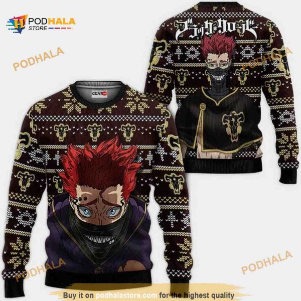 Ideale Zora Anime Black Clover Xmas Ugly Christmas Knitted Sweater