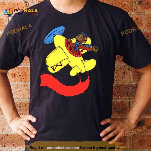 In An Airplan Essential Curious George Shirt