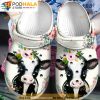 In Spring Flower Cow 3D Funny Crocs