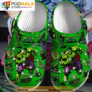 Incredible Hulk 3D Funny Crocs Slippers