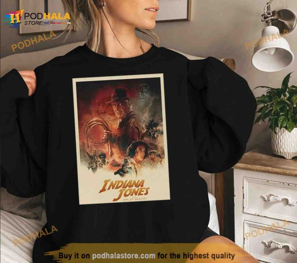 Indiana Jones And The Dial Of Destiny Movie Poster T Shirt