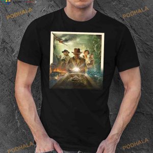 Indiana Jones Dial Of Destiny Exclusive Poster Movie 2023 Fan Gifts T Shirt