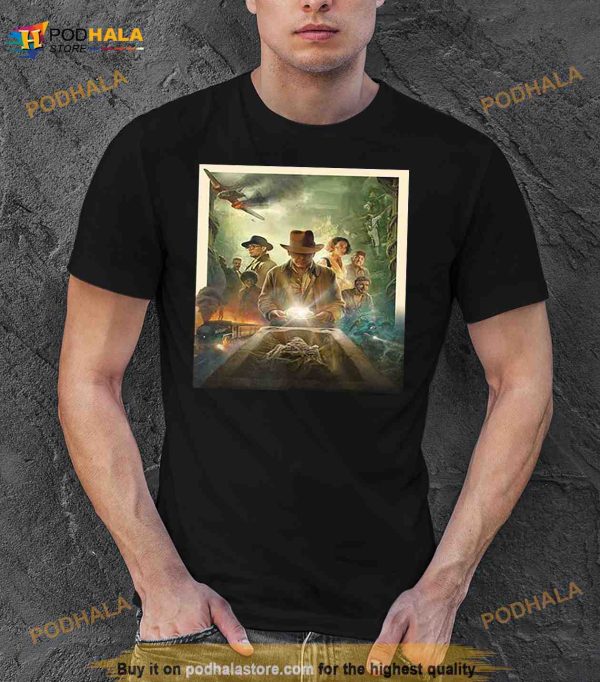 Indiana Jones Dial Of Destiny Exclusive Poster Movie 2023 Fan Gifts T Shirt