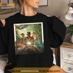 Indiana Jones Dial Of Destiny Exclusive Poster Movie 2023 Fan Gifts T Shirt 2