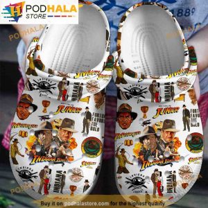 Indiana Jones Movie 3D Funny Crocs Clog Shoes