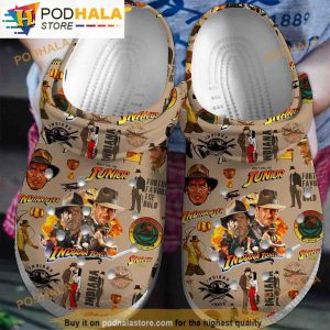 Indiana Jones Movie 3D Funny Crocs Slippers