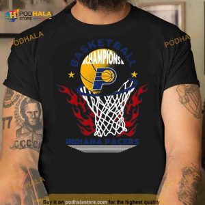 Indiana Pacers Basketball Champions Fire Logo 2023 Shirt 2