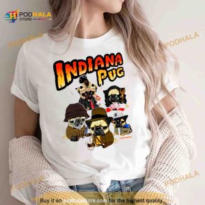 Indiana Pug Parody Indiana Jones Shirt