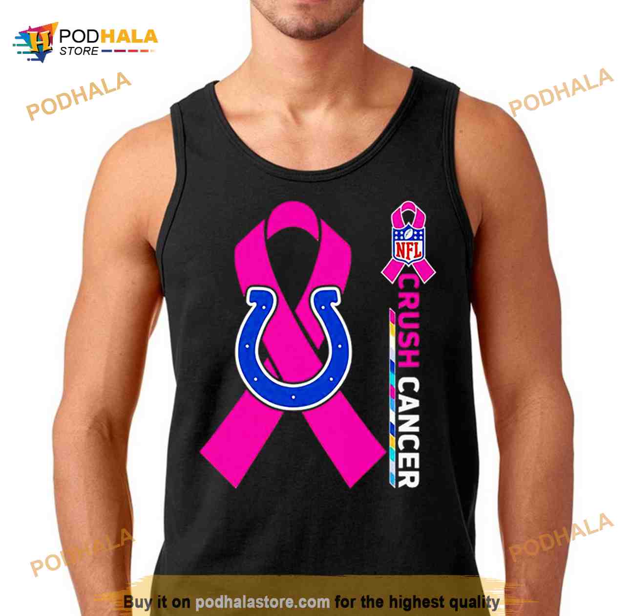 indianapolis Colts NFL Crush Cancer Shirt - Bring Your Ideas, Thoughts And  Imaginations Into Reality Today