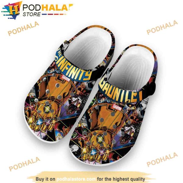 Infinity Thanos Avengers 3D Funny Crocs