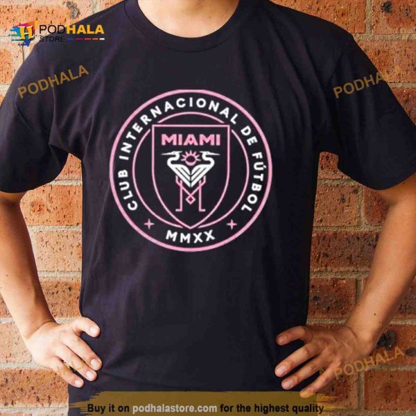 Inter Miami Cf New Crest Official Logo Shirt