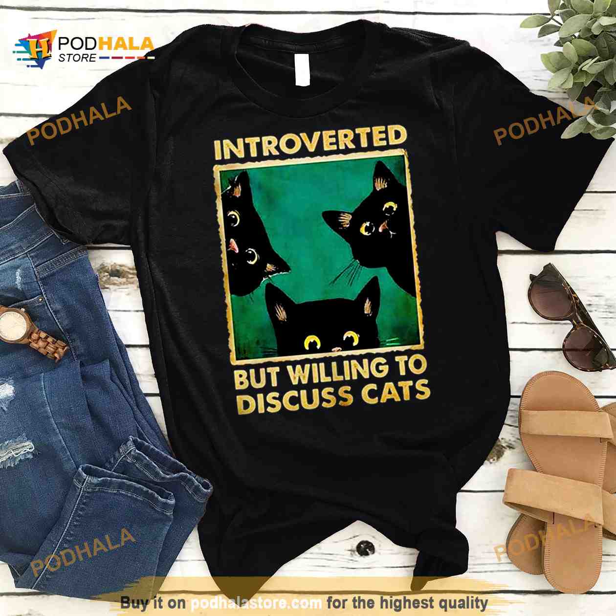 Introverted But Willing To Discuss Cats Shirt Introverted But Willing To Discuss Cats Shirt