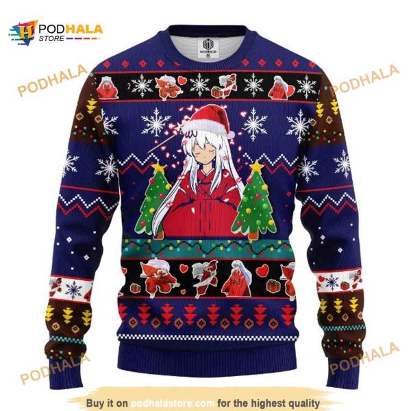 Inuyasha Anime Xmas Funny Ugly Christmas Sweater
