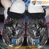 Iron Blue Stones Wolf 3D Funny Crocs