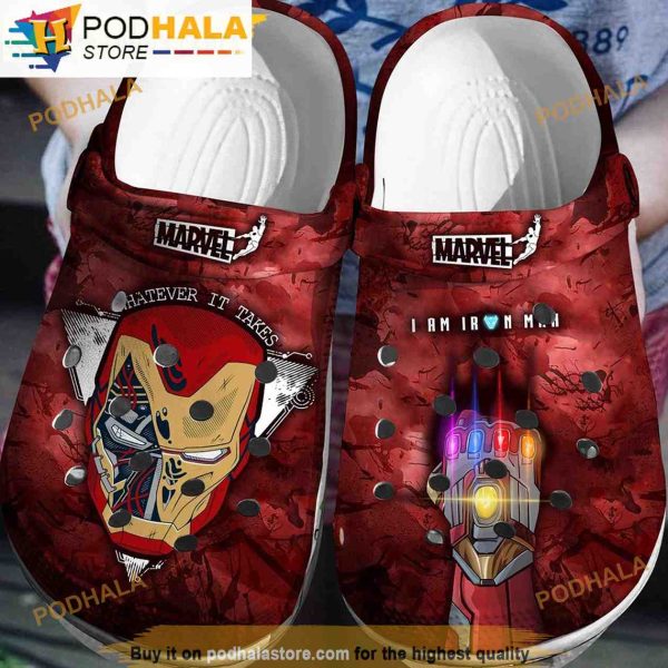 Iron Man Avengers 3D Funny Crocs