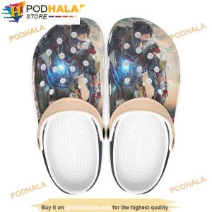 Iron Man Avengers 3D Funny Crocs Slippers
